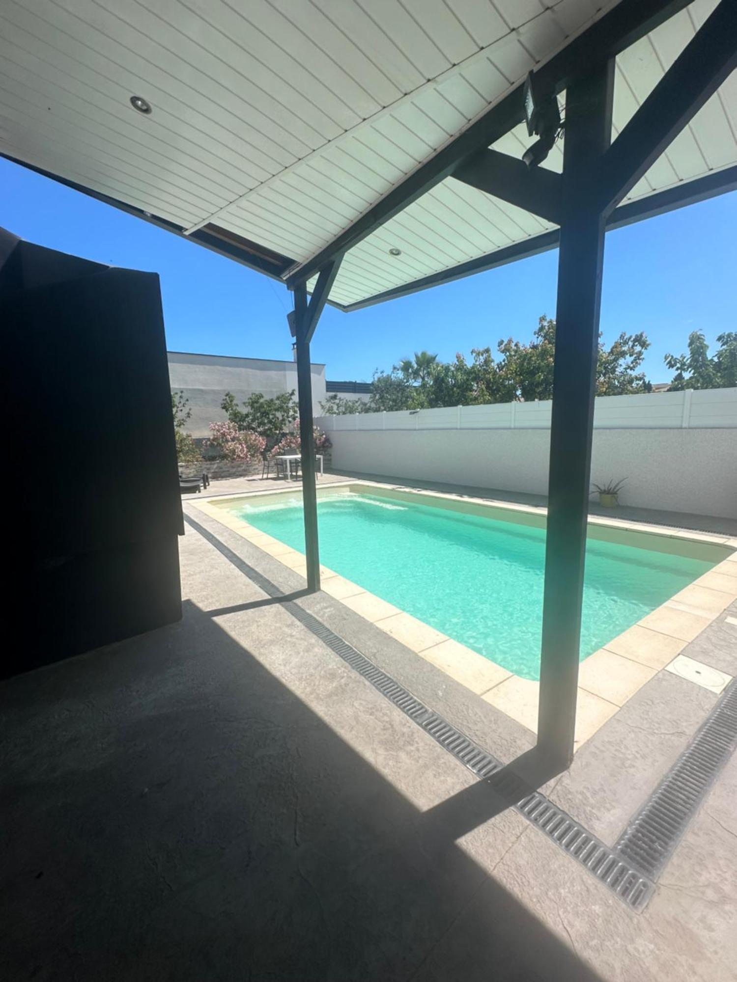 Superbe Appartement Avec Piscine Et Spa Privatif Villeneuve-lès-Béziers エクステリア 写真